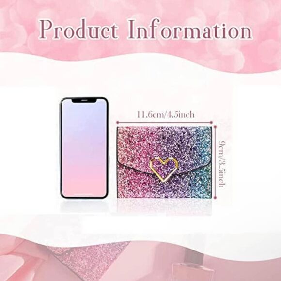 NEW Glitter Multicolor Wallet - Picture 6 of 7